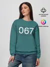 Женский свитшот / Игрок в кальмара 067.