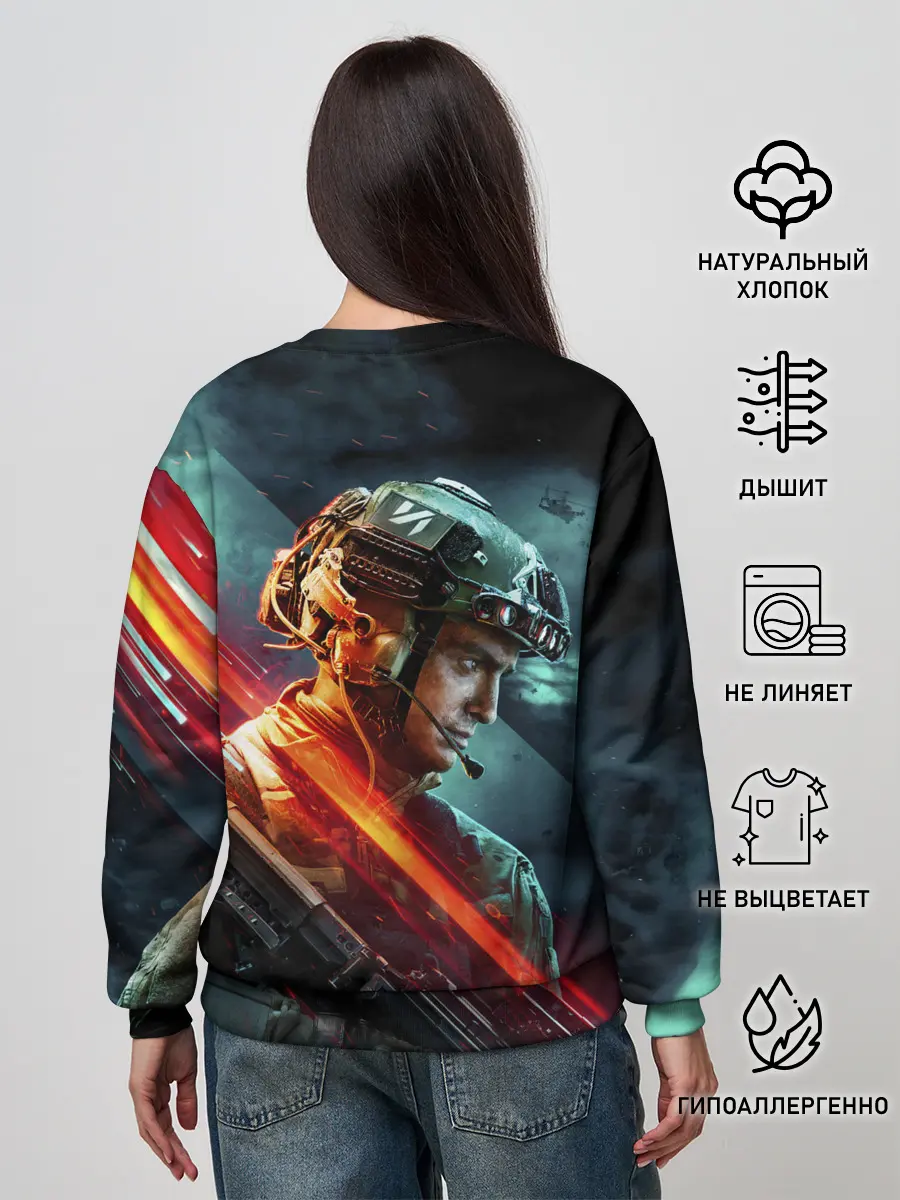 Женский свитшот / Battlefield 2042 game art