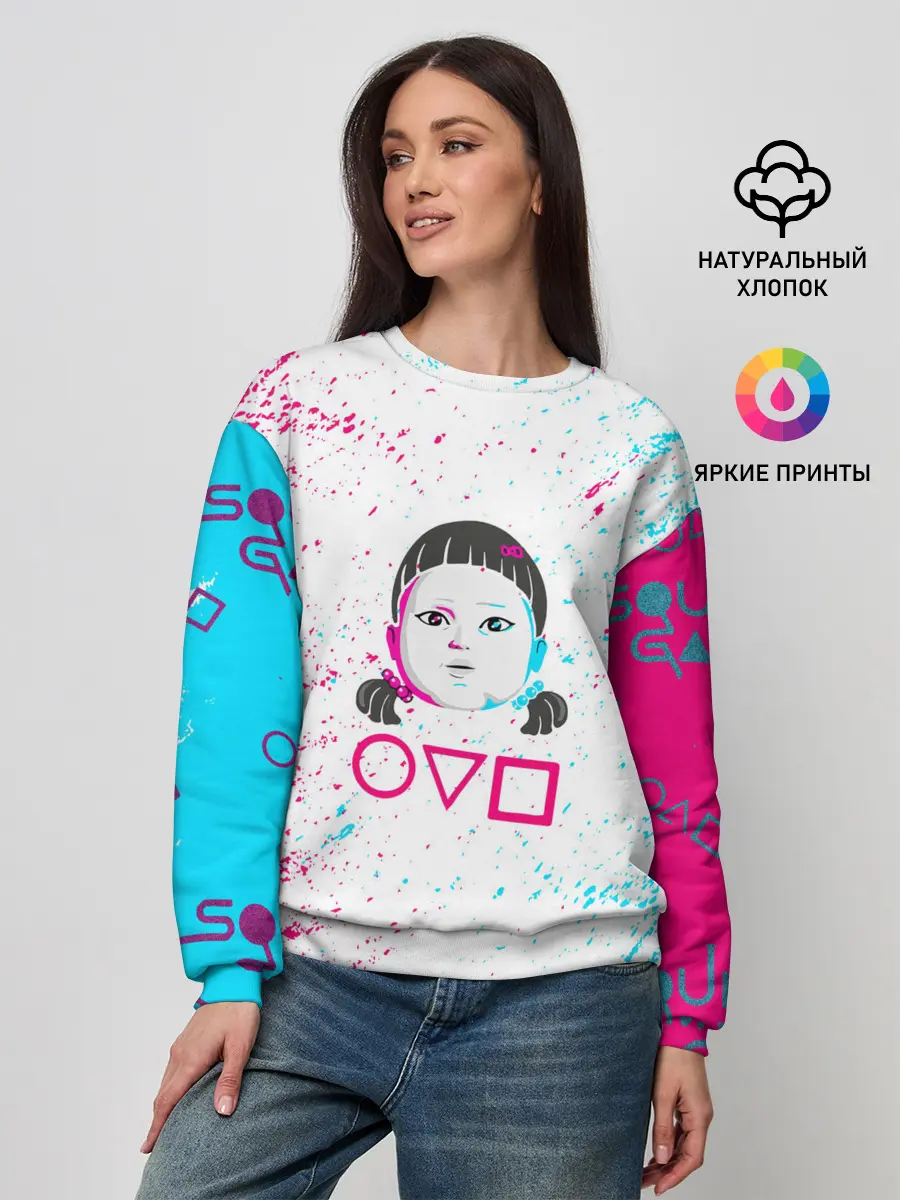 Женский свитшот / Игра в кальмара | Squid Game | КУКЛА