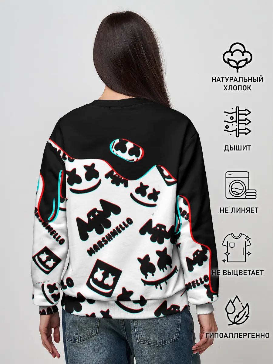 Женский свитшот / MARSHMELLO GLITCH.