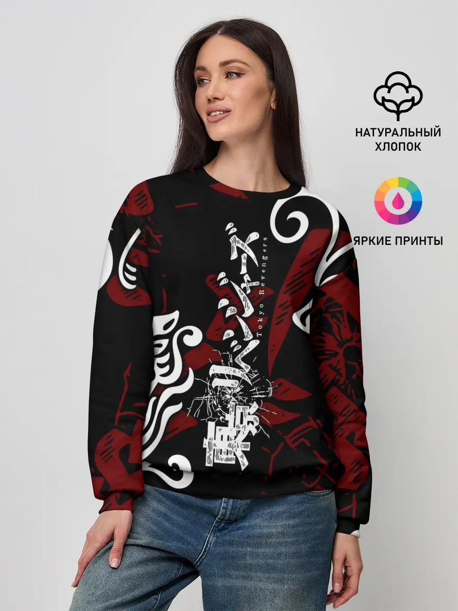 Женский свитшот / ТОКИЙСКИЕ МСТИТЕЛИ ТАТУ ЛОГО