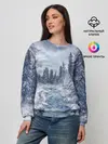 Женский свитшот / СНЕЖНЫЙ ПЕЙЗАЖ