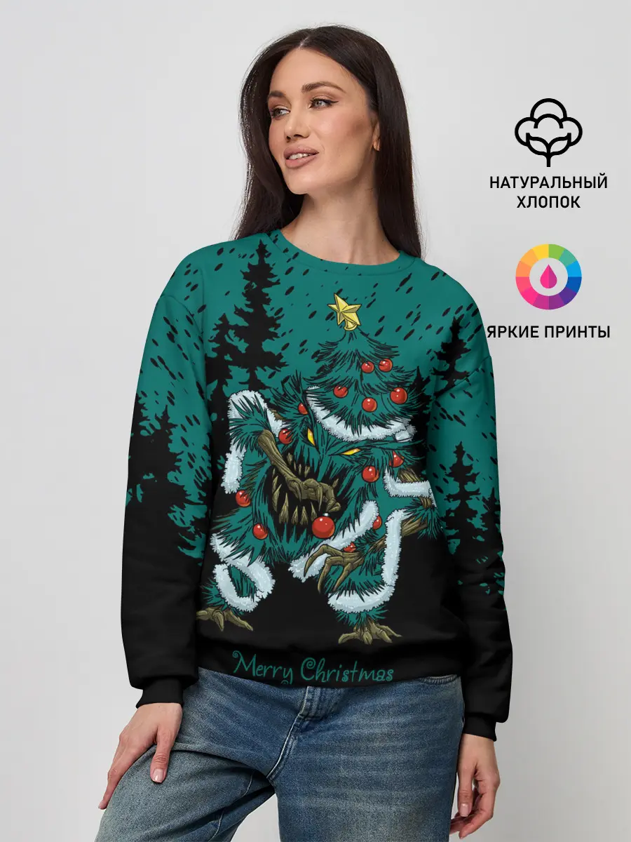 Женский свитшот / Бесячья ёлка