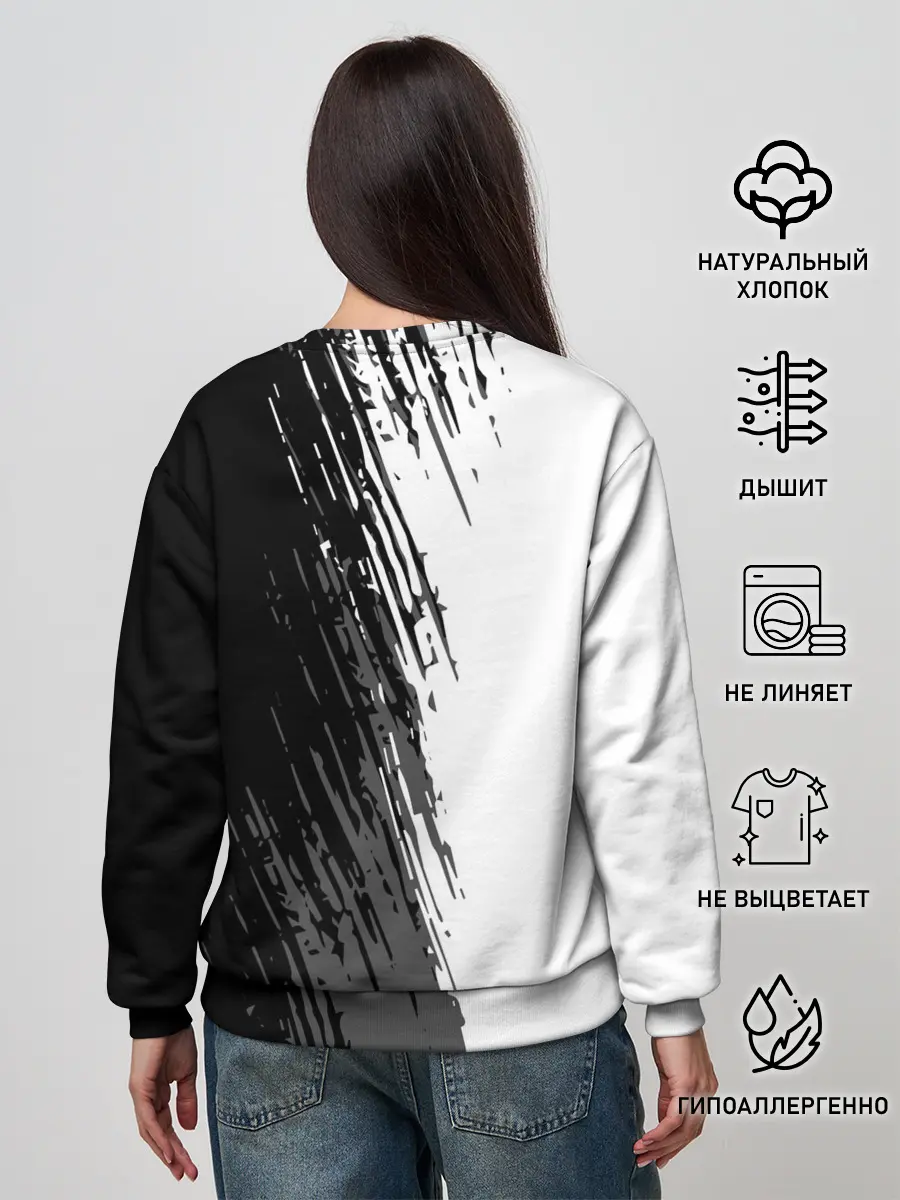 Женский свитшот / Берсерк чёрной маска