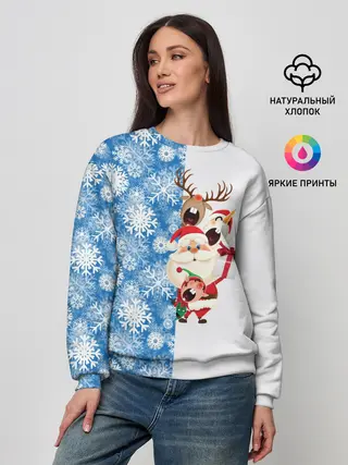 Женский свитшот / Подарок от Санты