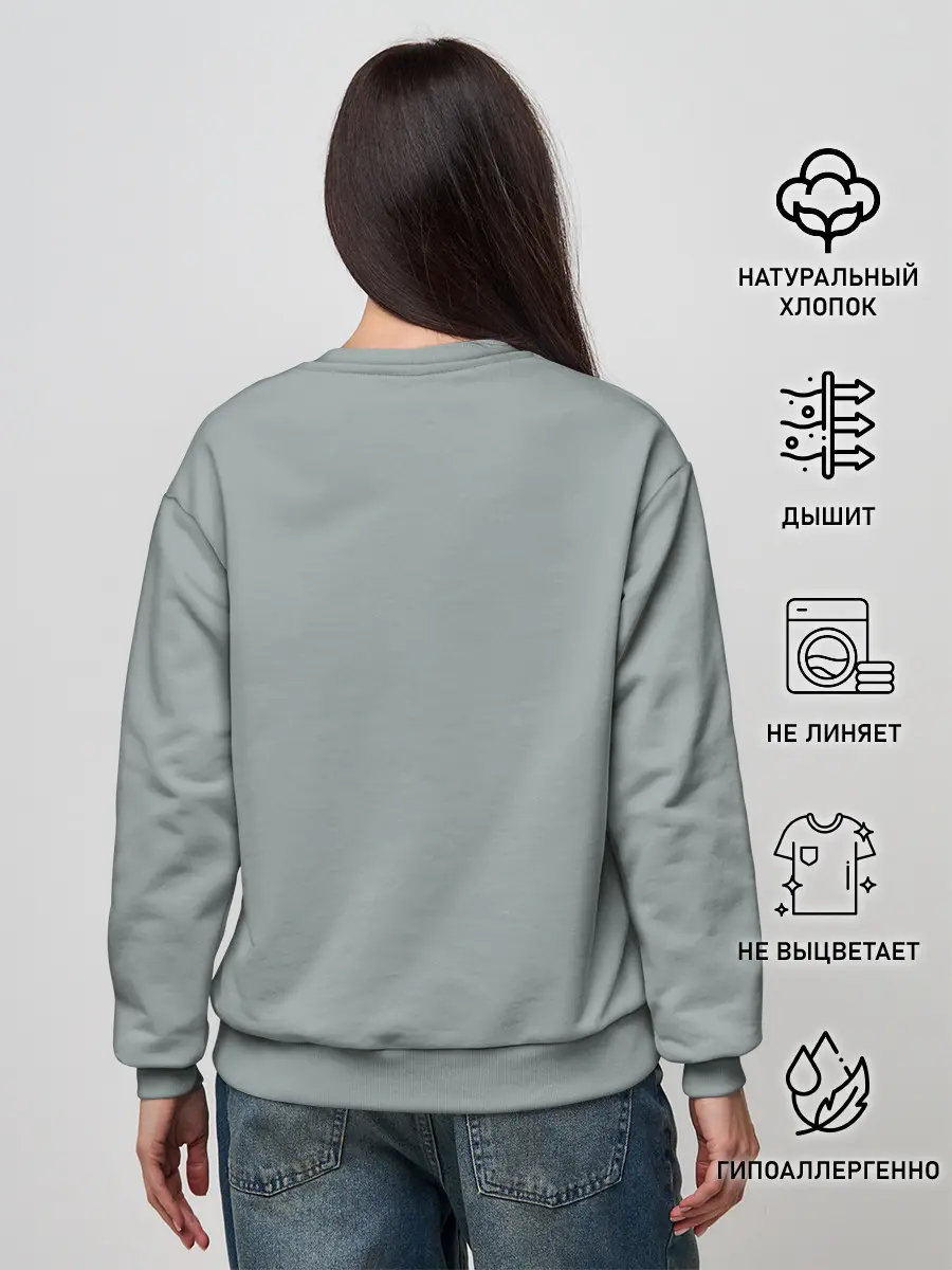 Женский свитшот / May whith dolphin