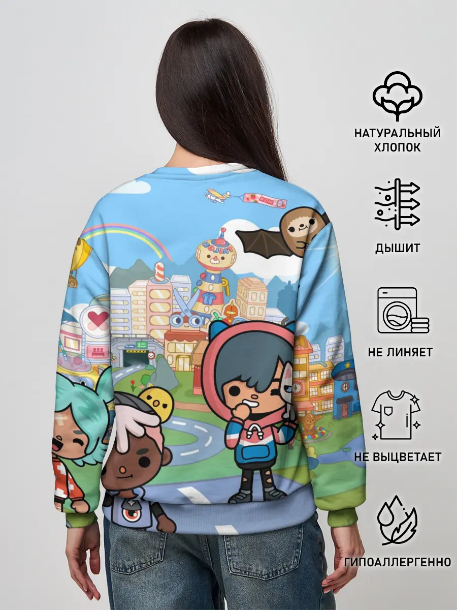 Женский свитшот / Toca Boca | Город