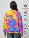 Женский свитшот / Яркая абстракция космических красок