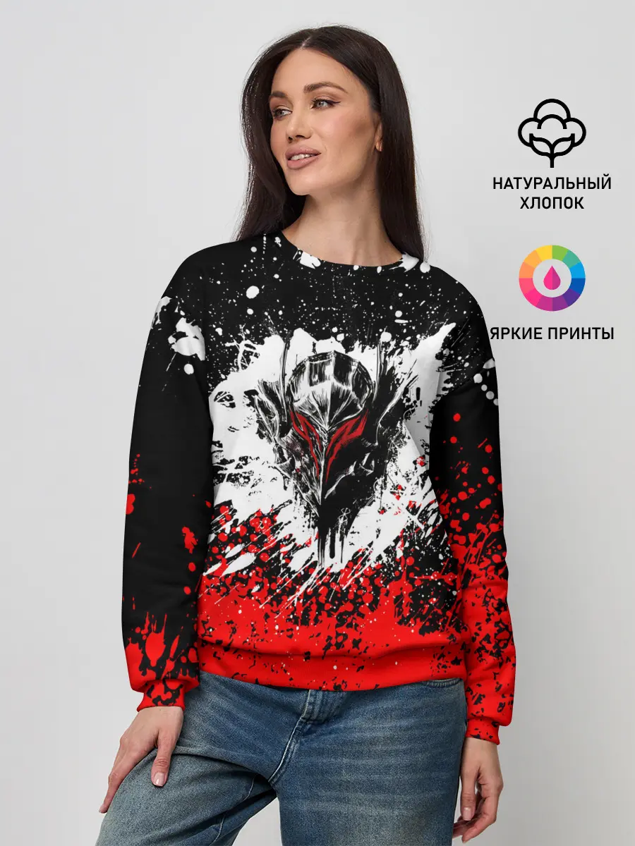 Женский свитшот / Берсерк: Брызги красок.