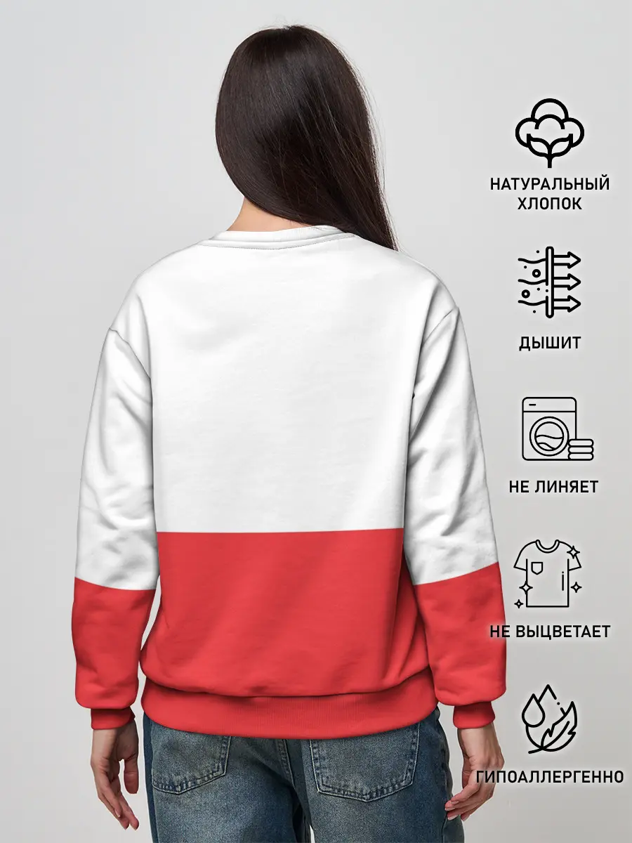 Женский свитшот / Санта с 2 Оленями