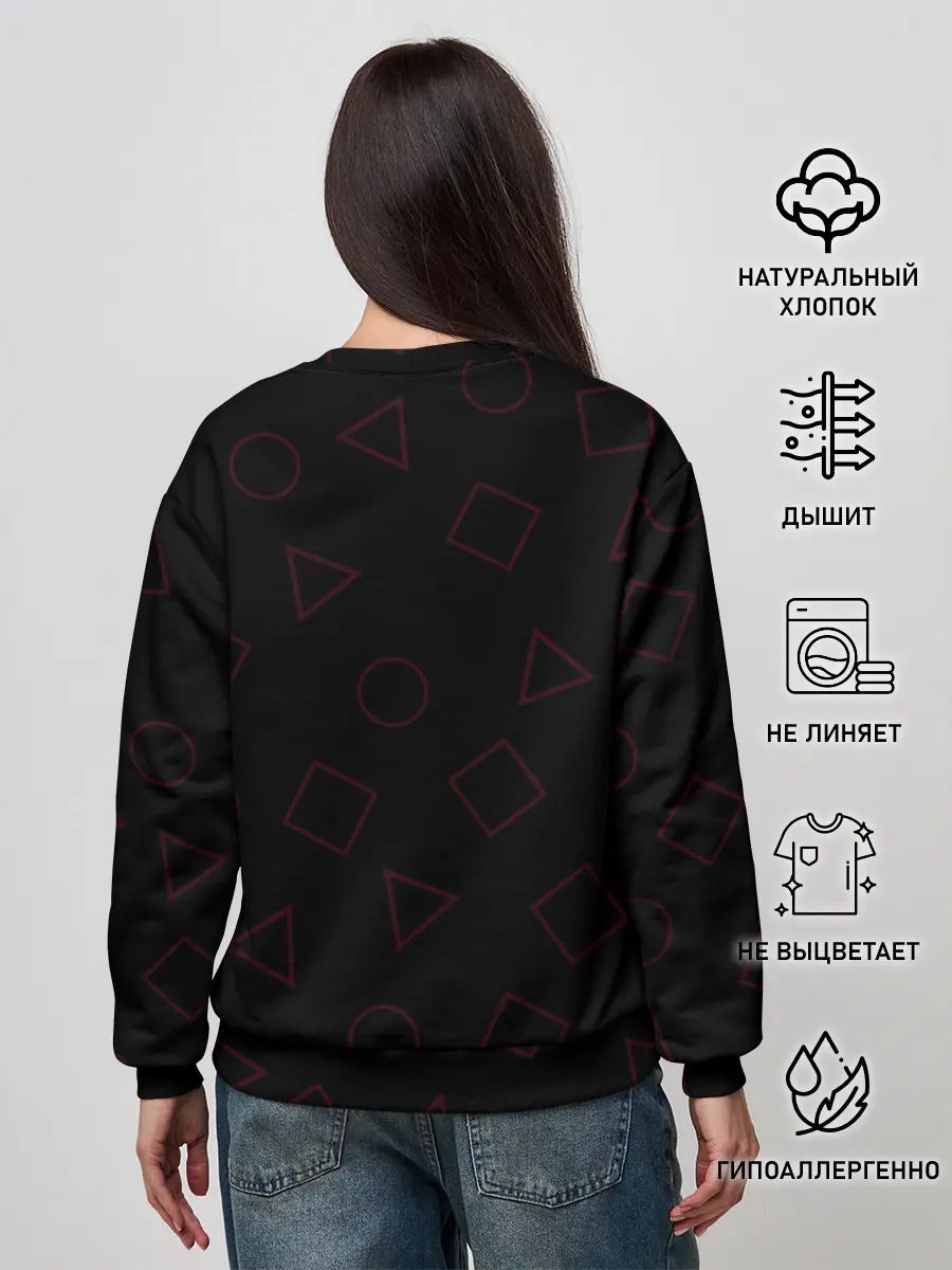 Женский свитшот / ИГРА В КАЛЬМАРА, СТРАЖИ ИГРЫ / SQUID GAME