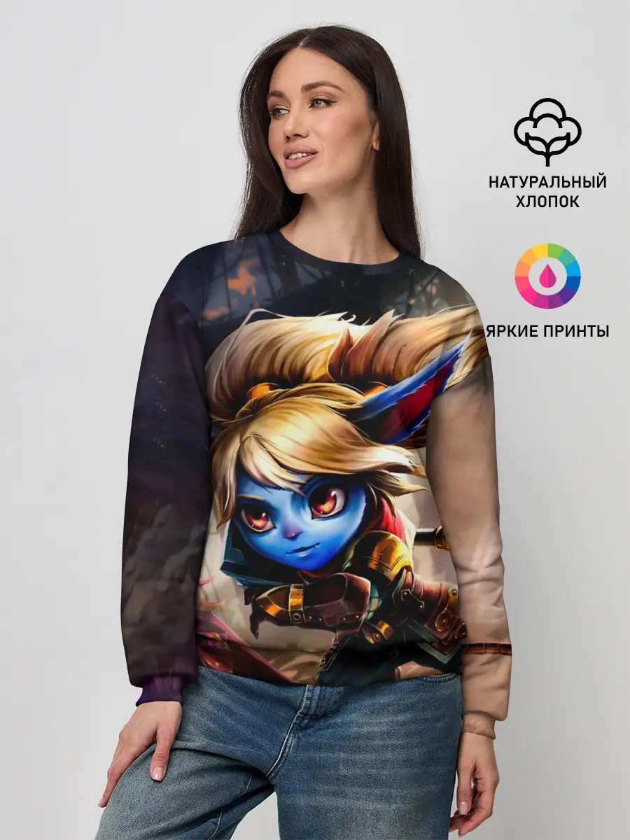 Женский свитшот / Поппи Хранительница молота