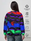 Женский свитшот / Абстрактный узор цветных оттенков