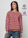 Женский свитшот / Желто-фиолетовая иллюзия