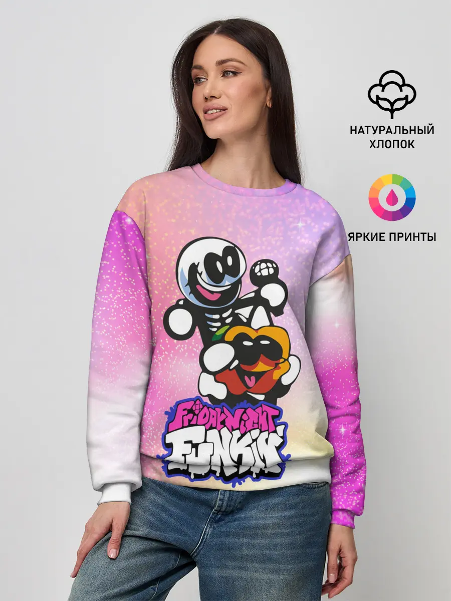 Женский свитшот / Skid and Pump | Friday Night Funkin