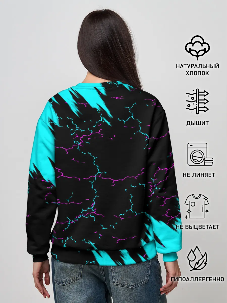 Женский свитшот / MARSHMELLO NEON: МАРШМЕЛЛО НЕОН.