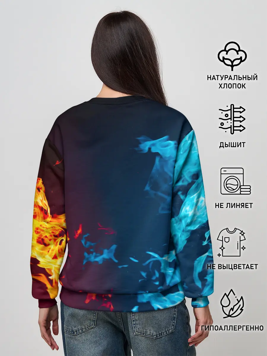 Женский свитшот / Diablo Fire Ice