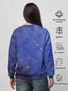 Женский свитшот / Синие акварельные мазки