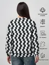 Женский свитшот / Шахматная Иллюзия Искажения