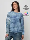 Женский свитшот / Джинсовые мазки