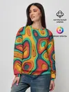 Женский свитшот / 3D узор Color