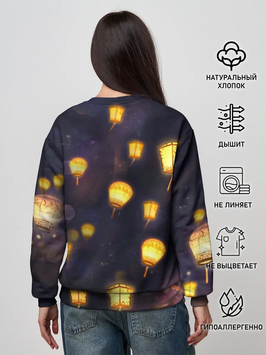 Женский свитшот / Ху Тао. Genshin Impact