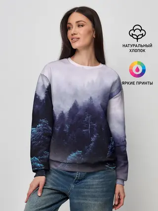 Женский свитшот / ЛЕСНОЙ ТУМАН