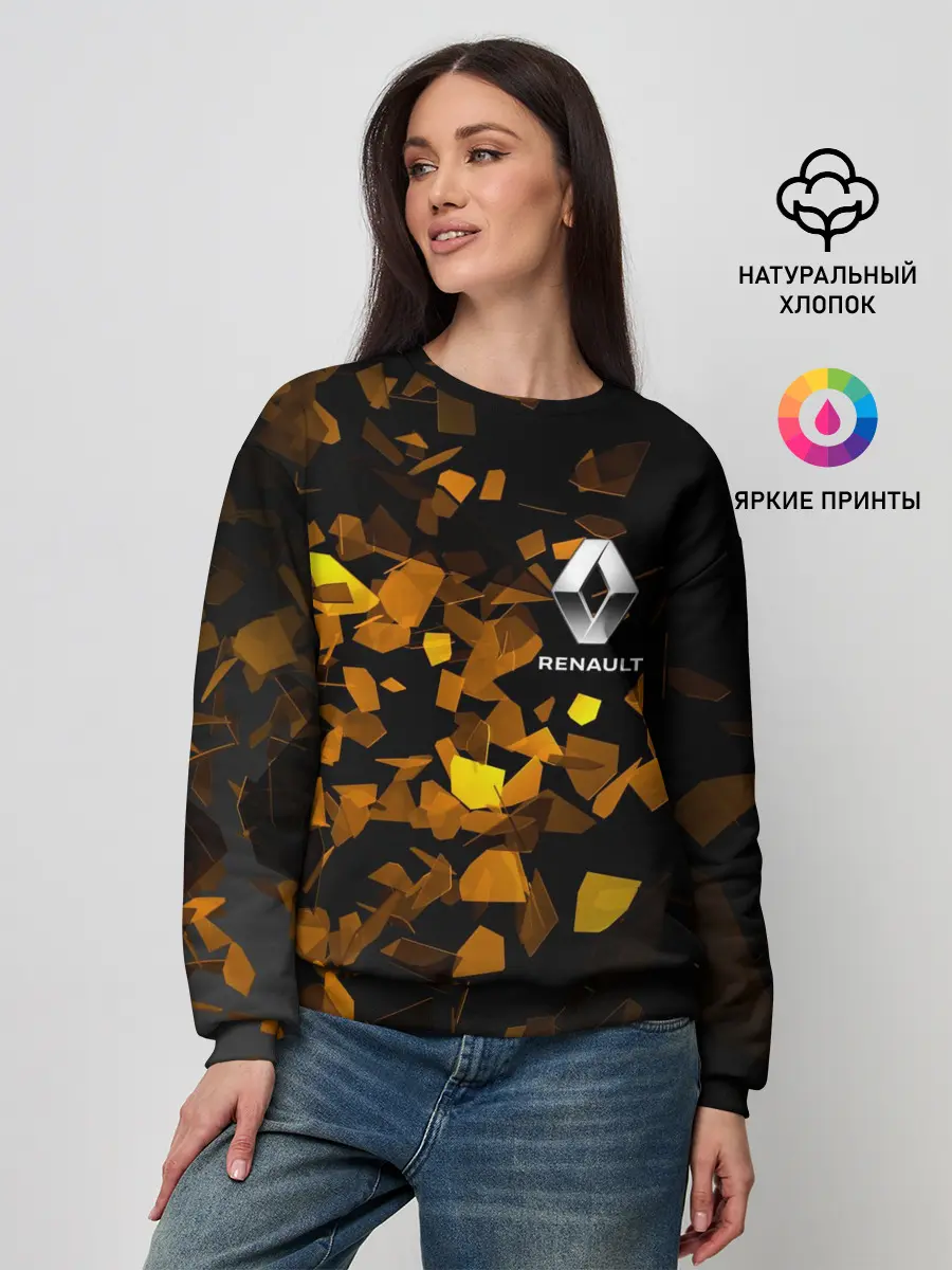 Женский свитшот / Renault | Осколки стекла