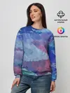 Женский свитшот / Гуашевые облака