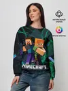 Женский свитшот / Молнии Майнкрафт