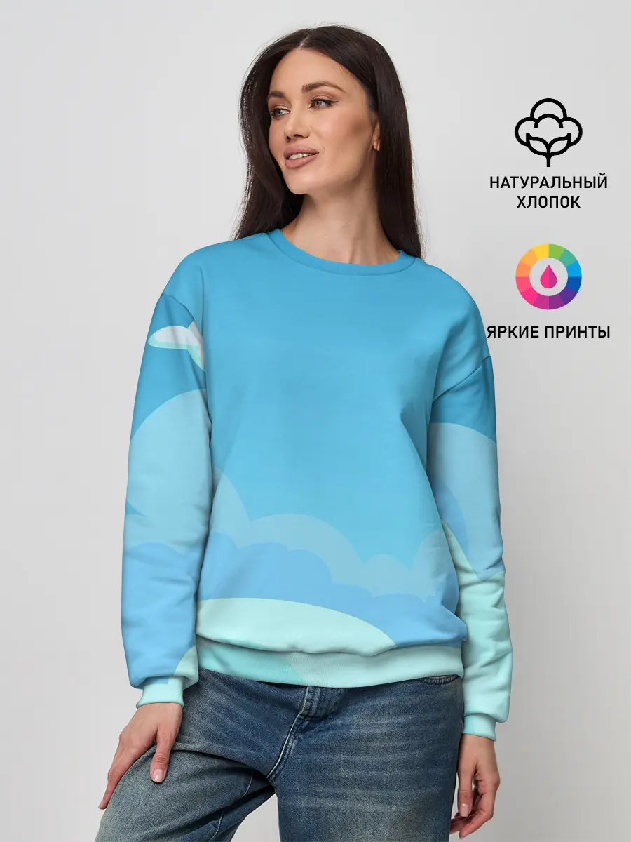 Женский свитшот / Небо после грозы