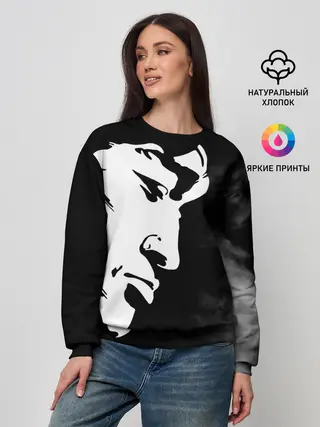 Женский свитшот / Профиль Виктора Цой