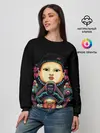 Женский свитшот / Игра в кальмара Кукла маски черепа