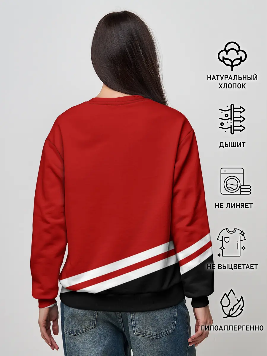 Женский свитшот / Chicago Blackhawks, NHL