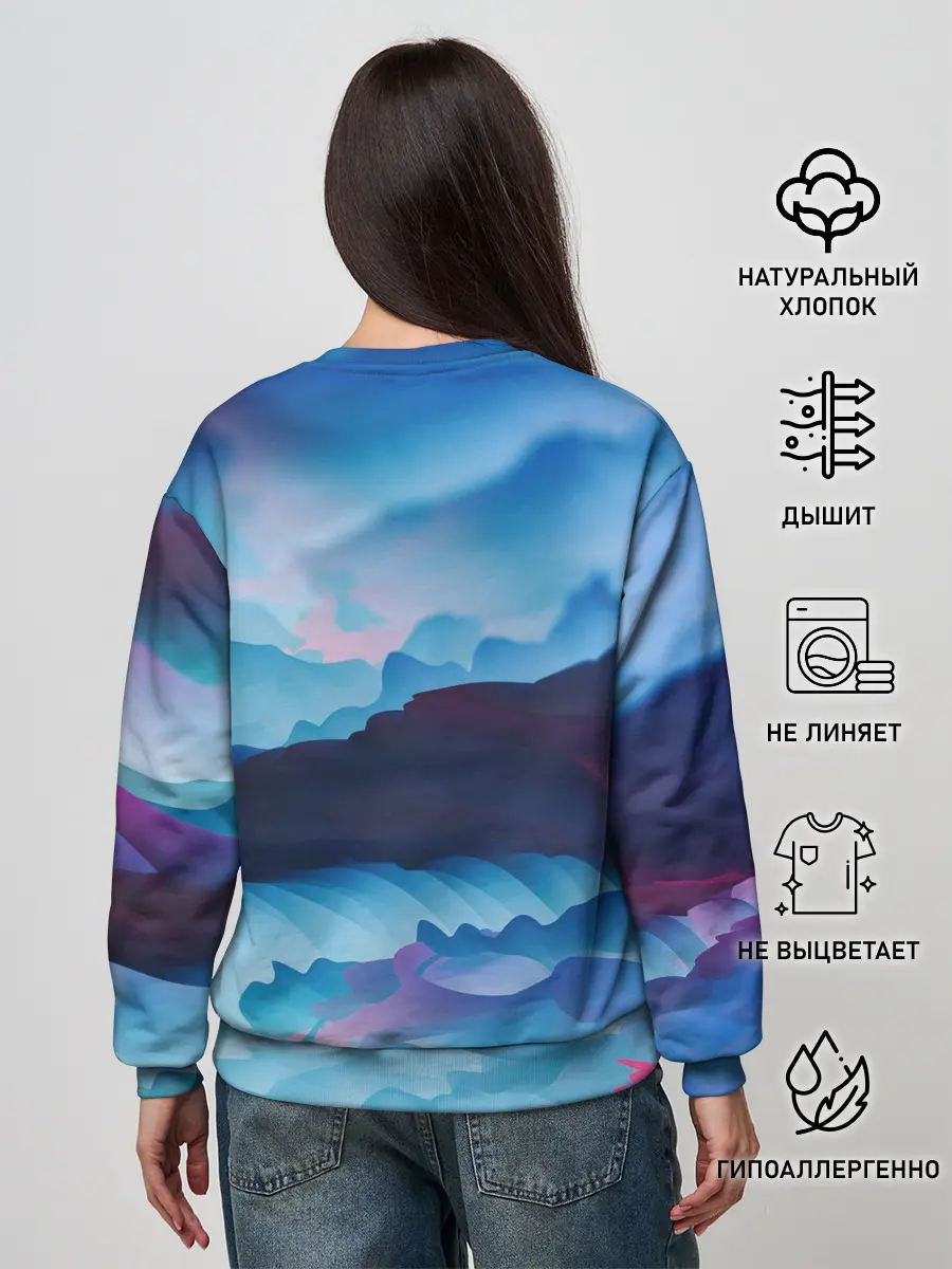 Женский свитшот / Грозовые мазки