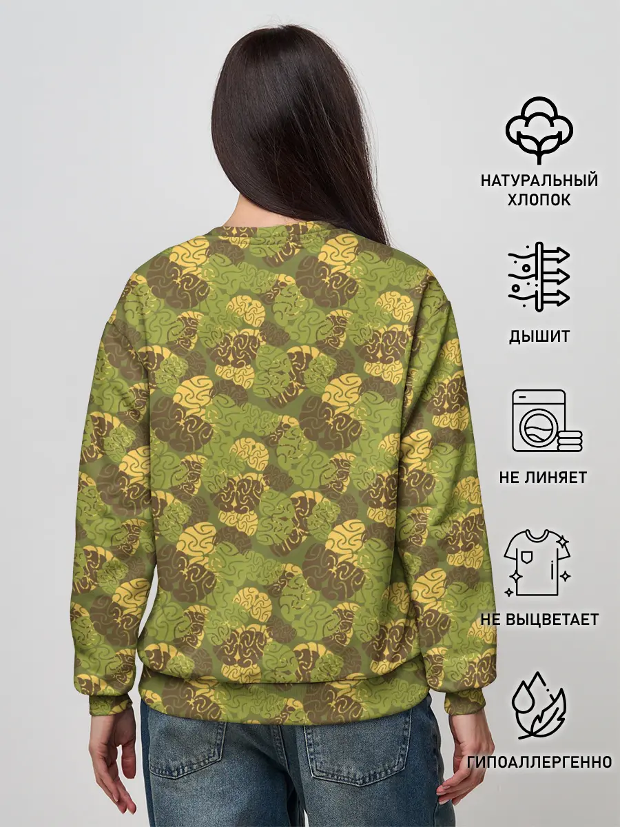 Женский свитшот / Мозги