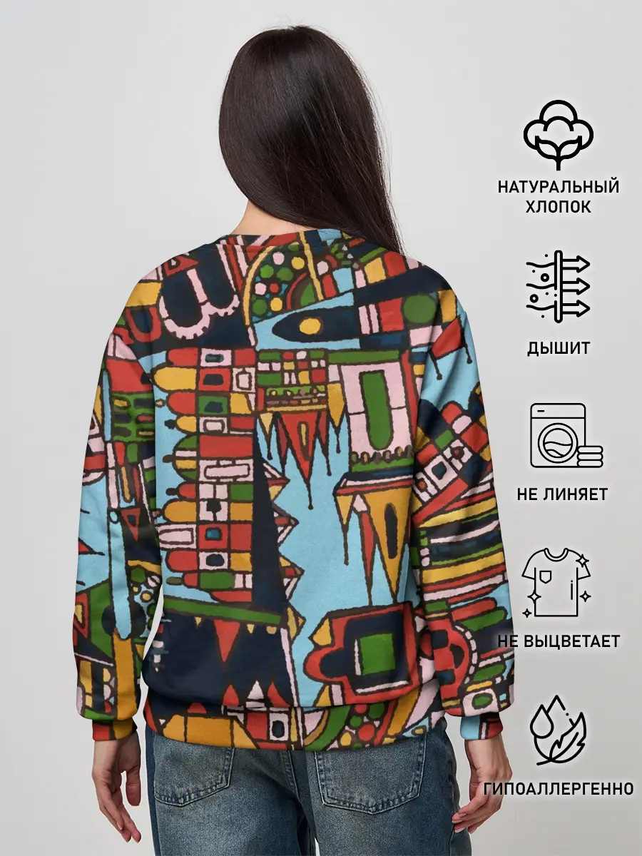 Женский свитшот / Рождество в Праге