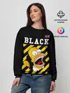 Женский свитшот / Симпсоны х ON BLACK