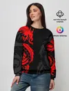 Женский свитшот / КРАСНЫЙ ДРАКОН ТАТУ / RED DRAGON TATTOO