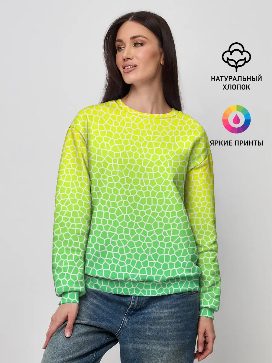 Женский свитшот / Витражная мозаика