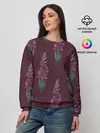 Женский свитшот / Бардовые гладиолусы
