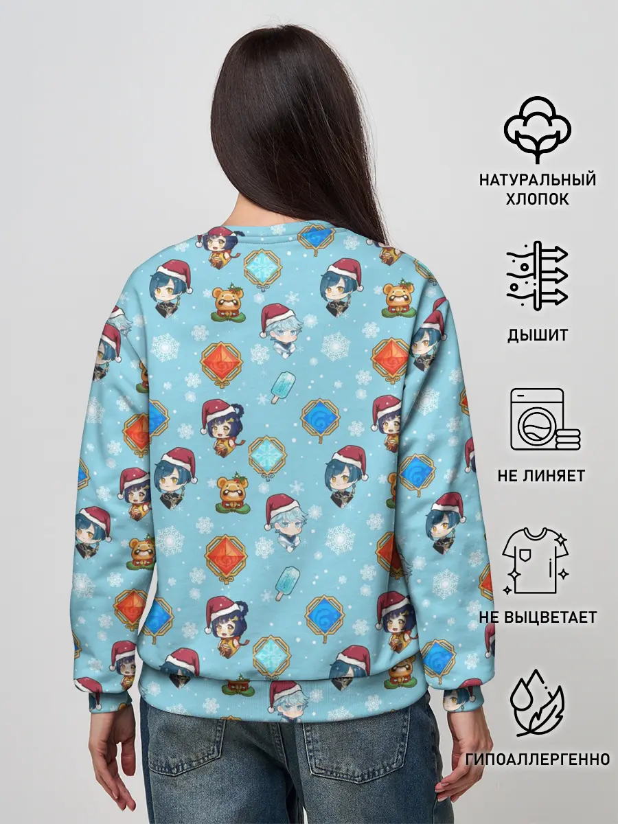 Женский свитшот / Genshin Impact Pattern