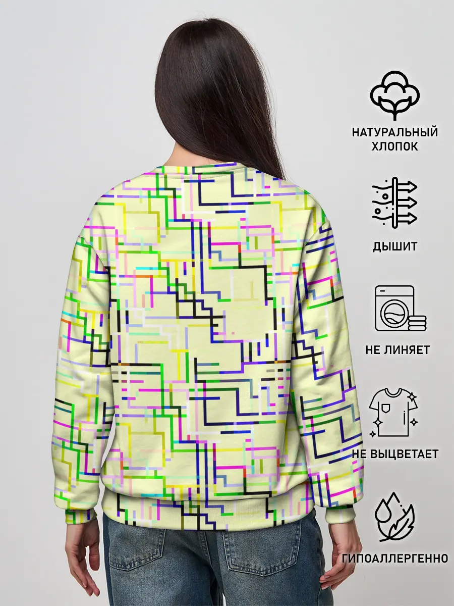 Женский свитшот / Geometric Color