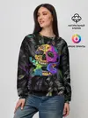 Женский свитшот / Череп / Психоделика