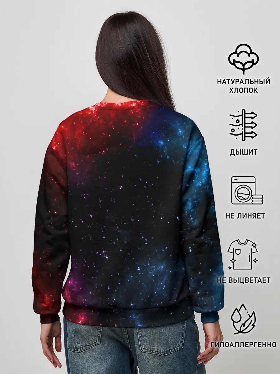 Женский свитшот / Космический Луффи One Piece