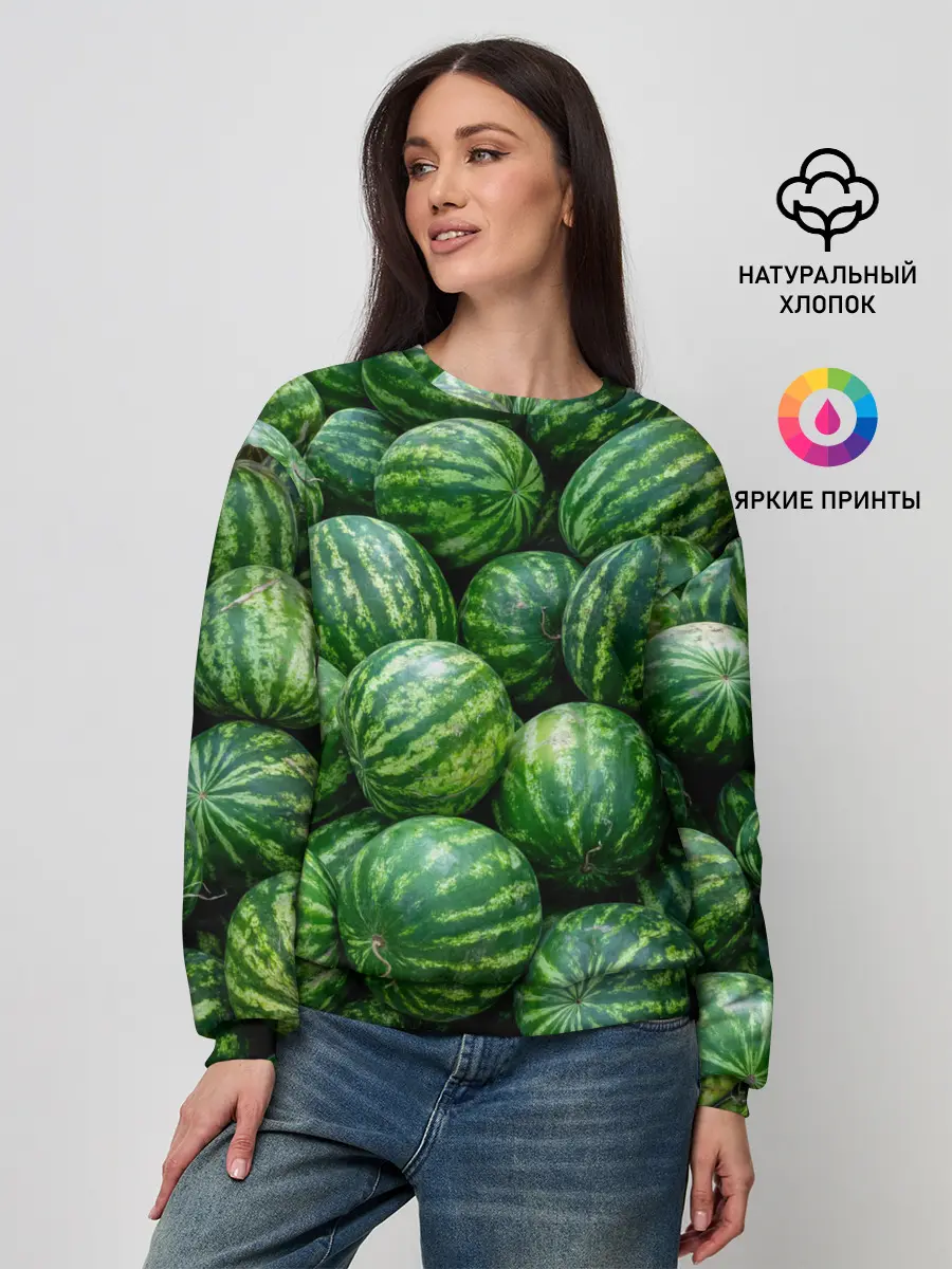 Женский свитшот / Арбузы