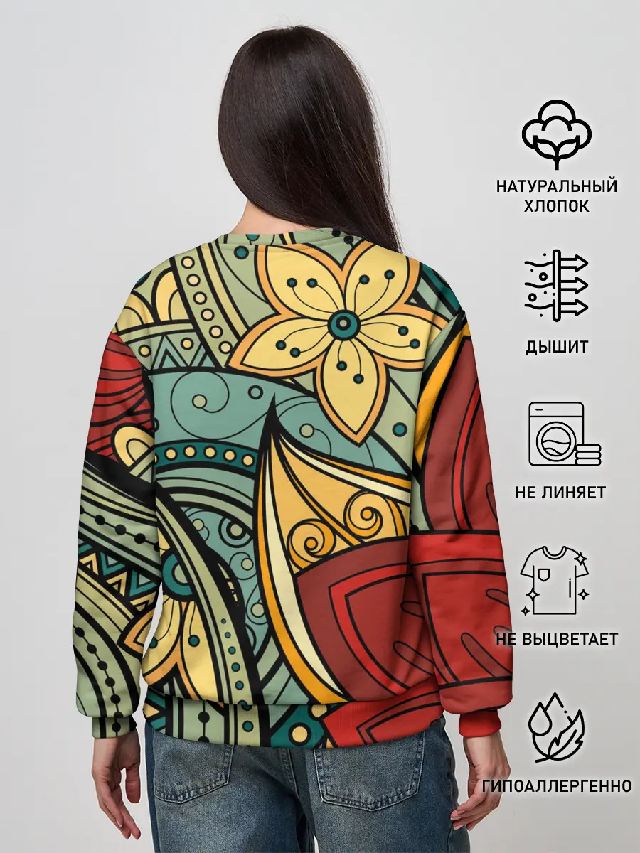 Женский свитшот / ЯрКие ЦветЫ