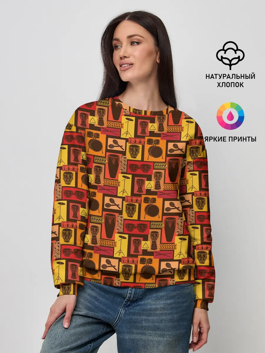 Женский свитшот / Барабанщик