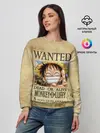 Женский свитшот / Манки Д. Луффи в розыске One Piece