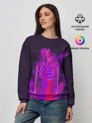 Женский свитшот / СИРЕНОГОЛОВЫЙ НЕОН